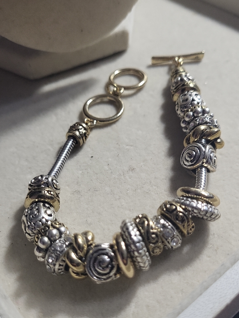 Cute Chunky Little Slider Bracelet 8.5 Inches Long